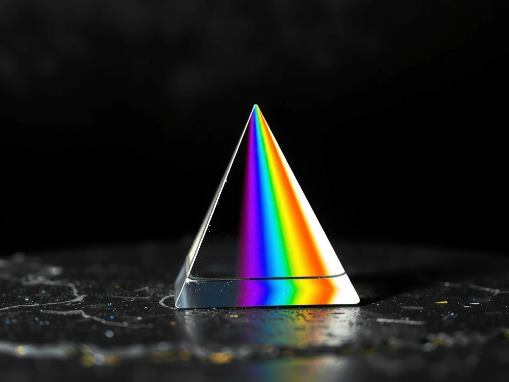 Lichtbrechung durch ein Prisma